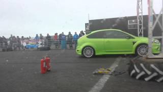 HD STAGEA vs Focus RS  Crail Raceway 2nd March 2014 [upl. by Signe]