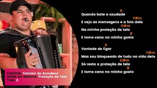 Cifra  Tarcísio do Acordeon  Proteção de Tela [upl. by Airan832]