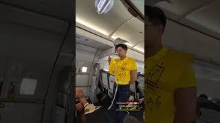 Beautiful flight attendants giving instructions to passengers before taking off on Cebu Pacific Air [upl. by Garner]