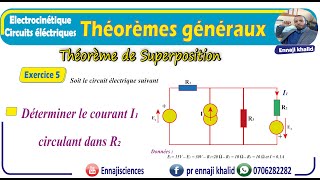 Théorème de Superposition Exercice 5 [upl. by Nahsin]