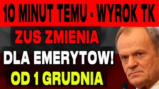 10 MINUT TEMU ZMIANY DLA EMERYTÓW OD 1GRUDZIEŃ 2024 DATY I KWOTY PŁATNOŚCI ZUS – SPRAWDŹ TERAZ [upl. by Nordna410]