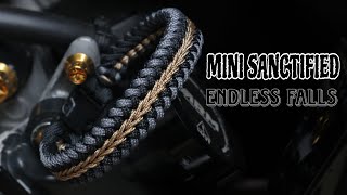 HOW TO MAKE MINI SANCTIFIED ENDLESS FALLS PARACORD BRACELET EASY PARACORD TUTORIAL DIY [upl. by Jorgensen808]