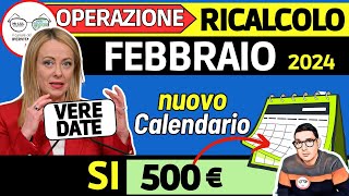 🔴 FEBBRAIO ➜ 16 NOVITà Sì BONUS 500€ e RICALCOLI ISEE 💶 INPS PAGA ANTICIPI AUU ADI PENSIONI INVALIDI [upl. by Lisbeth]