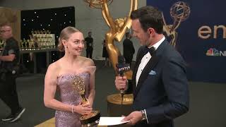 Amanda Seyfried 74th Emmy Awards Winnerview [upl. by Nnailuj]