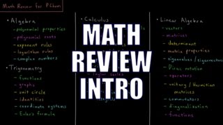 PChem Math 01  Introduction [upl. by Shirk]