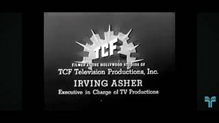 TCF Television Productions Inc Logo 19351936 BampW End Credits [upl. by Agrippina]