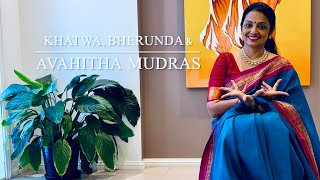 Bharatanatyam  Mudras 39  Khatwa Bherunda Avahitha Mudras [upl. by Adirahs]