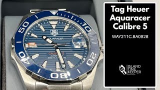 Tag Heuer Aquaracer Calibre 5 WAY211C  Unboxing No Commentary No Sound [upl. by Orabelle382]