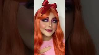 Bombón 🩷 reels makeup thepowerpuffgirls halloween bombón maquillaje [upl. by Nemlaz]