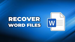 How to Recover Unsaved Word Documents [upl. by Parsifal]