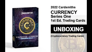 Unboxing 2022 CRYPTO Currency Trading Cards  Series One 1st Edition [upl. by Doersten]