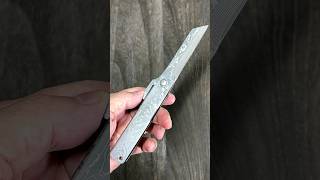 Takeshi Saji Higonokami Folding VG10 Damascus Kiritsuke Petty Knife with Damascus Metal Handle [upl. by Kalli544]