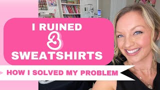 I ruined 3 sweatshirts how I fixed my embroidery using mighty hoops and hoopmaster hooping station [upl. by Llerrem]