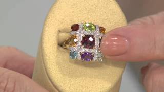 360 cttw MultiGemstone 15 ct tw Diamond Ring 14K Gold with Jane Treacy [upl. by Belda]