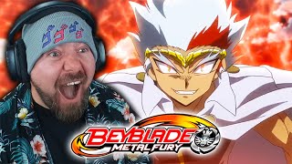 RYUGA CRASHES ANOTHER TOURNEY FIRST TIME WATCHING  Beyblade Metal Fury Episode 1213 REACTION [upl. by Airetnohs]