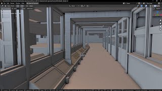 Lab section security system  Blender VR spacecraft spaceship game map space travel engineer [upl. by Menzies70]