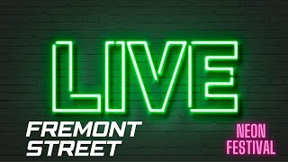 Las Vegas Live  Fremont Street Neon Festival [upl. by Adnar]