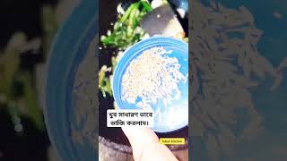 খুব সাধারণ ভাবে ভাজি করলাম। shortvideo cookingshorts shortsfeed shortsviral2024 easyrecipe [upl. by Saxe284]