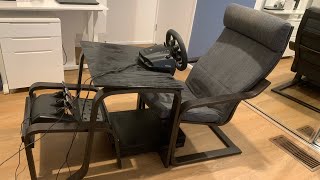 IKEA POANG DIY SIM RACING CHAIR [upl. by Gollin]