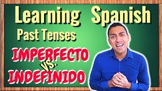 Learn SPANISH intermediate  difference between IMPERFECTO imperfect and INDEFINIDO simple past [upl. by Teria]