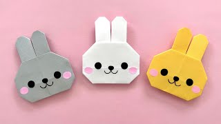 折り紙 簡単 可愛い うさぎ 折り方 Origami Easy Cute Rabbit 折纸 兔子 종이접기 토끼 Paper Craft DIY 動物 Animals イースター Easter [upl. by Cleasta]