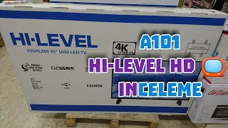 HILEVEL 55 ULTRA HD UYDU ALICILI LED TV Ä°NCELEDÄ°K  17 MAYIS A101 AKTÃœEL ÃœRÃœNLER [upl. by Ikila260]