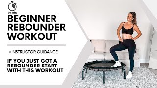 Just Got a Rebounder Start Here with This 20Minute Beginner Rebounder Workout [upl. by Rehposirhc]