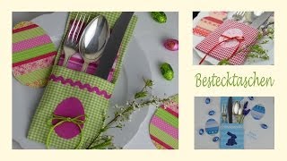 DIY Bestecktasche nähen und individuell verzieren [upl. by Acisej]