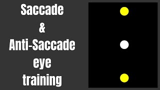 Saccade amp AntiSaccade Eye Training [upl. by Anaj]