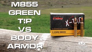 M855 Green Tip Vs Body Armor  Predator Armor [upl. by Aicinad]