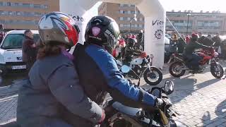 papanoelada motera Pamplona 2022 salida completa todas las motos ✌️✌️ [upl. by Dianna]