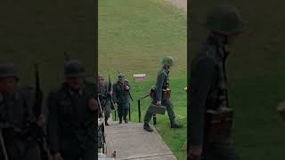 WW D Day German Communications Military Walks By at DDay Reenactment in Conneaut Ohio [upl. by Urita817]