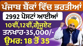 ਪੰਜਾਬ ਰੈਗੂਲਰ ਭਰਤੀ 2024  Punjab Govt Jobs June 2024  Punjab Bank Bharti 2024  Meet Academy [upl. by Korey13]