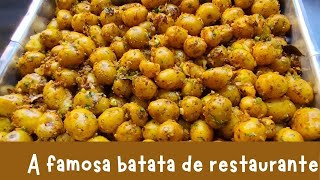 Como fazer batatinha de restaurante BATATA CALABRESA [upl. by Eelah7]