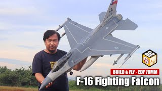 How to Make F16 RC Jet with 70mm EDF and Fly it [upl. by Notslah876]