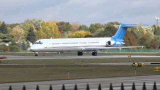 Detroit Pistons MD83 N880DP Oakland County International to Orlando [upl. by Hahsia794]