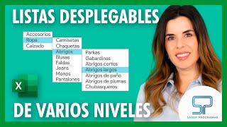 Crear LISTAS DESPLEGABLES de VARIOS NIVELES en Excel ðŸš€ paso a paso [upl. by Ariajaj]