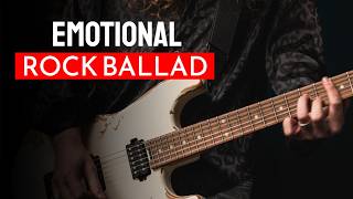 Emotional Rock Ballad Backing Track Trying To Forget [upl. by Azrim]