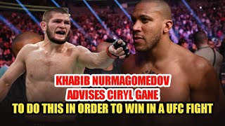 Khabib Nurmagomedov warned Ciryl Gane that he needed Dagestani wrestling to win the UFC title [upl. by Asilem678]