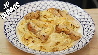 FETTUCCINE ALFREDO AU POULET  Une meilleure recette que la carbonara [upl. by Ardnuaet]