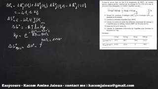 49  Exercice 21  Thermodynamique SMPC [upl. by Ogram]