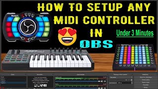 How To Setup Any Midi Controller IN OBS [upl. by Mitchel]