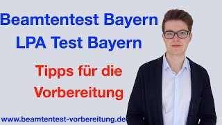 BEAMTENTEST BAYERN I LPA Test Bayern I 4 TIPPS für die VORBEREITUNG I beamtentestvorbereitungde [upl. by Mcmurry]