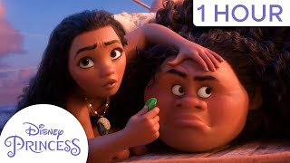 Best of Moana amp Mauis Wild Adventures  1Hour Compilation  Disney Princess [upl. by Alil229]