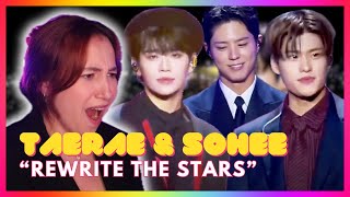 Taerae Zerobaseone amp Sohee Riize ft Park BoGum quotRewrite The Starsquot  Mireia Estefano Reaction [upl. by Abekam945]