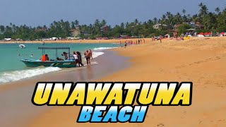 UNAWATUNA Beach  Sri Lanka 4k [upl. by Nalani]