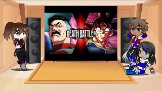 Me and my friends react to Bardock vs Omni Man  Gacha Club  GCMM [upl. by Teeter201]