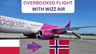 TRIP REPORT  OVERBOOKED FLIGHT ON WIZZ AIR  BUSINESS LOUNGE  KRAKOW TO STAVANGER ON AIRBUS A321 [upl. by Signe]