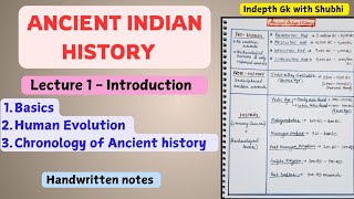 Ancient Indian History  Lecture 1  Basics Human Evolution and Chronology  UPSC [upl. by Aztin]