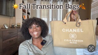 SAYING GOODBYE TO SUMMER FALL TRANSITION BAGS FEATURING CHANEL MARC JACOBS LV CHLOE  MORE [upl. by Let]